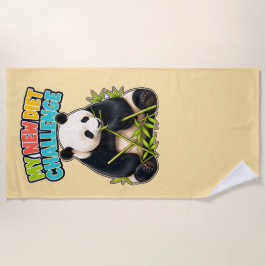 Panda's Nieuwe Dieet Uitdaging Strandlaken