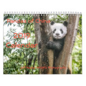 Pandas of China, Wall Calendar 2019 Kalender (Hoes)