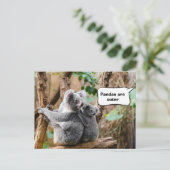 Pandas of Koalas - Welke zijn knuffels? Briefkaart (Staand voorkant)