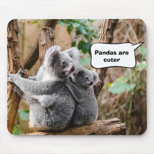 Pandas of Koalas - Welke zijn knuffels? Muismat (Voorkant)