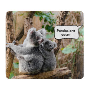 Pandas of Koalas - Welke zijn knuffels? Snijplank