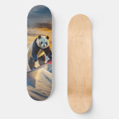 Panda's op snowboards ontwerp van Rich AMeN Gill Persoonlijk Skateboard (Voorkant)