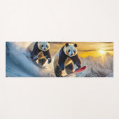 Panda's op snowboards ontwerp van Rich AMeN Gill Yogamat (Voorkant (horizontaal))