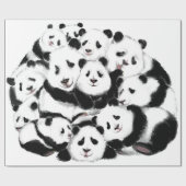 Pandas-opbergpapier — Cadeaus Cadeaupapier (Vlak)