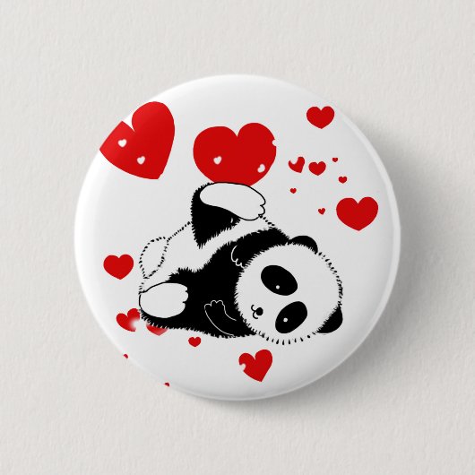 pandas " panda beren " - panda - beer baby " - kaw ronde button 5,7 cm (Voorkant)