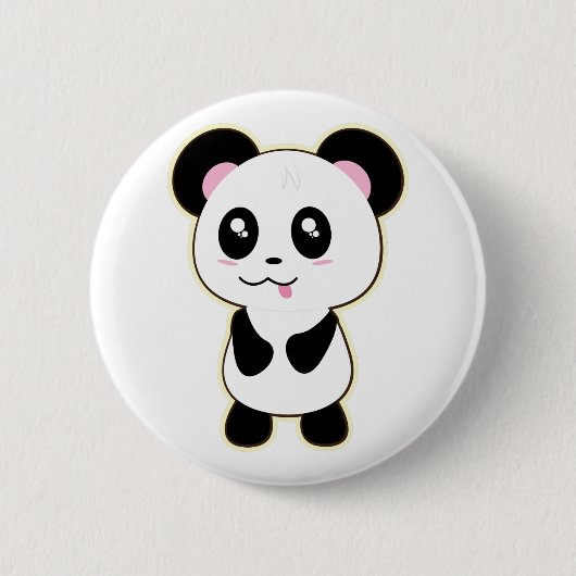 pandas " panda beren " - panda - beer baby " - kaw ronde button 5,7 cm (Voorkant)
