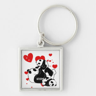pandas " panda beren " - panda - beer baby " - kaw sleutelhanger