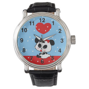 pandas "panda beren" "panda beer baby" "kawaii pan horloge