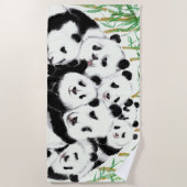 Panda's - Pandemie - Big Hugs Strandlaken (Voorkant)