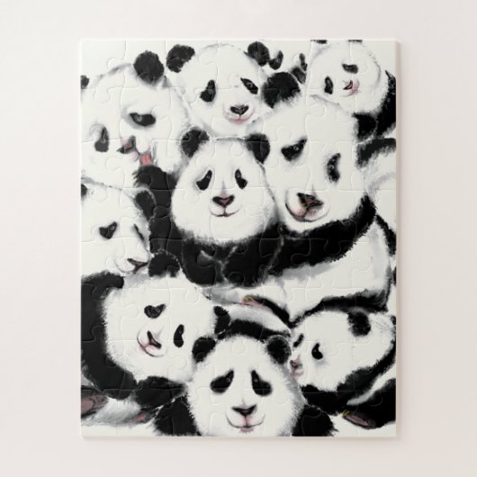 Pandas - Pandemisch - Big Hugs - Collectie Tekenin Legpuzzel (Verticaal)