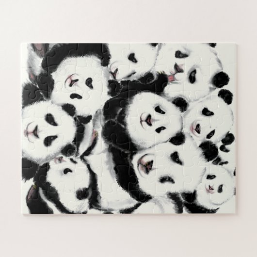 Pandas - Pandemisch - Big Hugs - Collectie Tekenin Legpuzzel (Horizontaal)