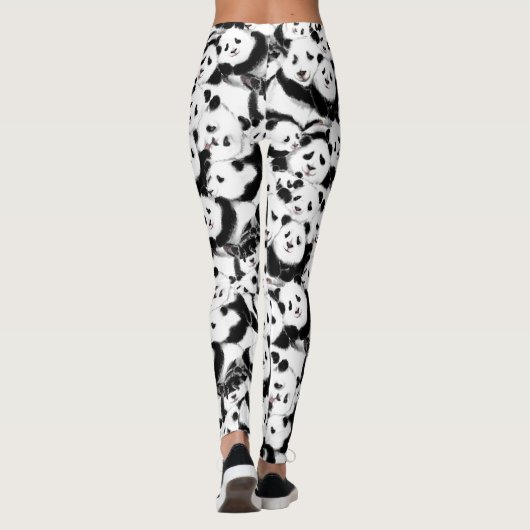 Pandas - Pandemisch - Big Hugs - Tekenend Collecti Leggings (Achterkant)