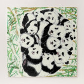 Pandas - Pandemisch - Big Hugs - Tekenend Collecti Legpuzzel (Horizontaal)
