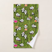 Panda's Patroon 2 Bad Handdoek (Handdoek)