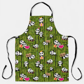 Panda's Patroon 2 Schort (Voorkant)