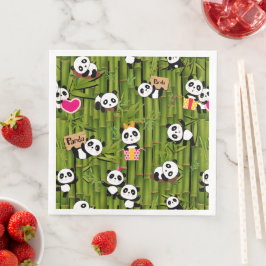 Panda's Patroon 2 Servet