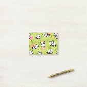 Panda's Patroon 3 Post-it® Notes (Op bureau)
