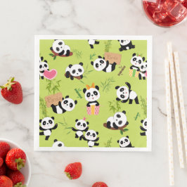 Panda's Patroon 3 Servet