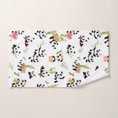 Panda's patroon bad handdoek (Handdoek)