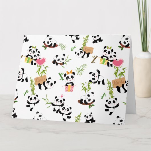 Panda's Patroon Kaart (Voorkant)