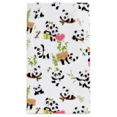 Panda's patroon klein cadeauzakje (Achterkant)