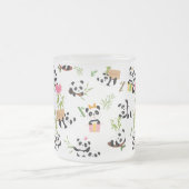 Panda's patroon matglas koffiemok (Center)