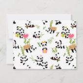 Panda's Patroon Notitiekaartje (Voorkant)