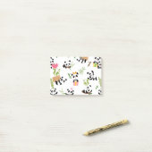 Panda's Patroon Post-it® Notes (Op bureau)