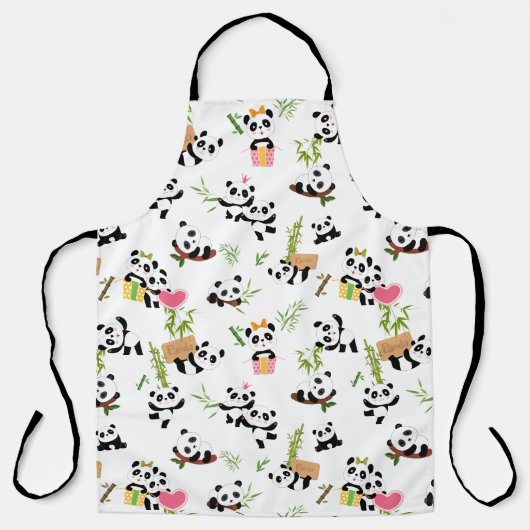 Panda's patroon schort (Voorkant)