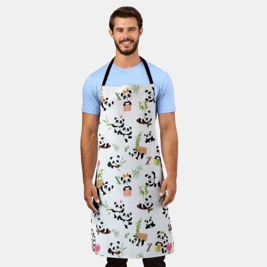 Panda's patroon schort (Gedragen)