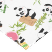 Panda's patroon tafelkleed (Gekanteld)