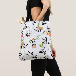 Panda's patroon tote bag
