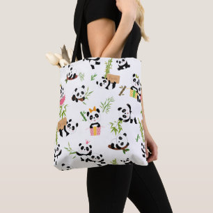 Panda's patroon tote bag
