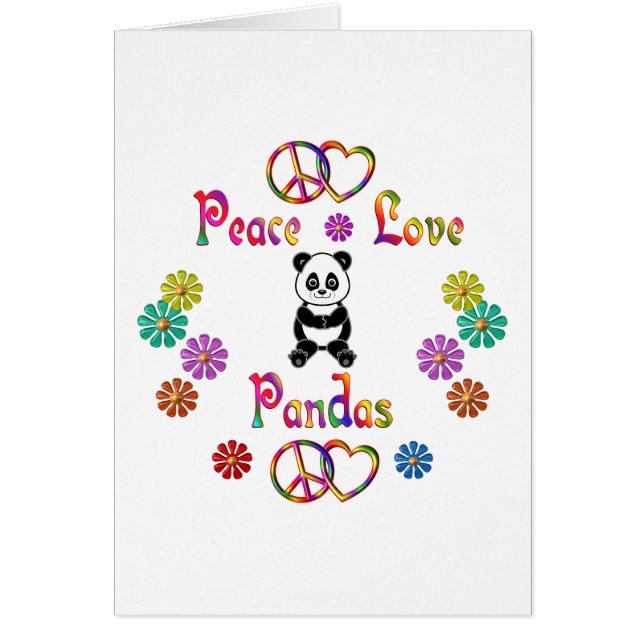 PANDAS PEACE LOVE (Voorkant)