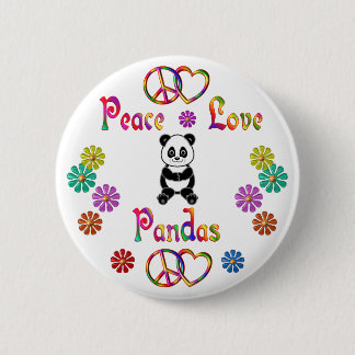 PANDAS PEACE LOVE RONDE BUTTON 5,7 CM