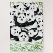 Panda's puzzel grappig (Verticaal)
