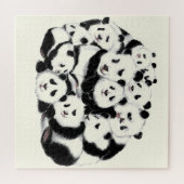 Panda's puzzel grappig (Horizontaal)