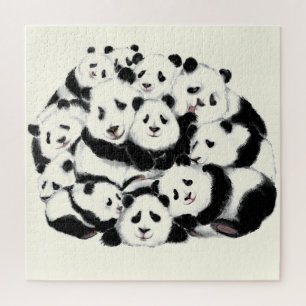 Panda's puzzel grappig