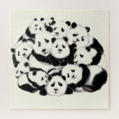 Panda's puzzel grappig legpuzzel (Verticaal)