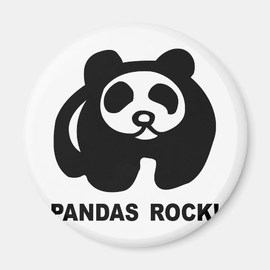 Pandas Rock Magneet (Voorkant)