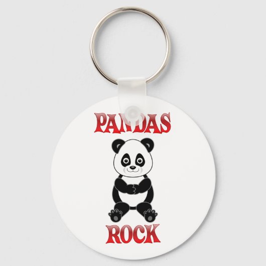 Pandas Rock Sleutelhanger (Voorkant)