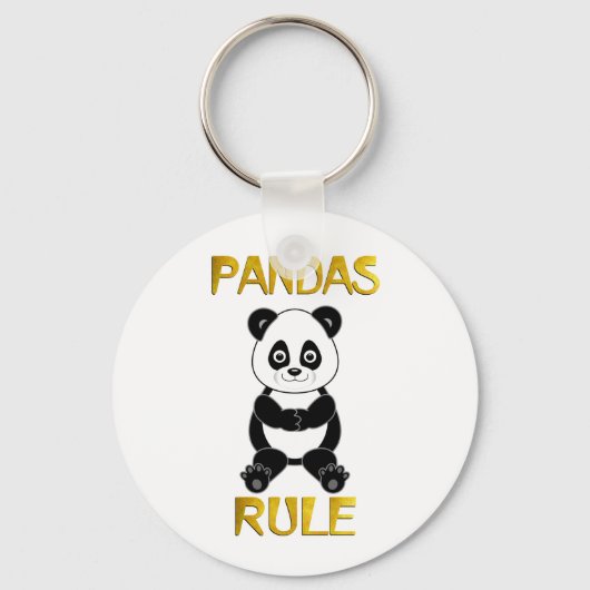 Pandas Rule Sleutelhanger (Voorkant)
