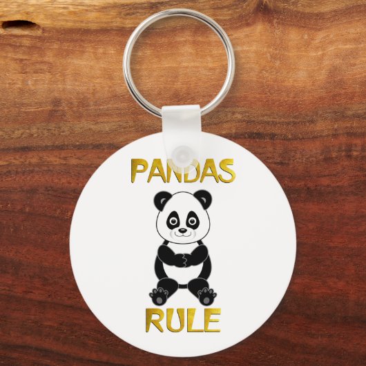 Pandas Rule Sleutelhanger (Voorkant)