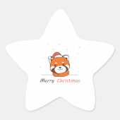 Pandas Ster Sticker (Voorkant)