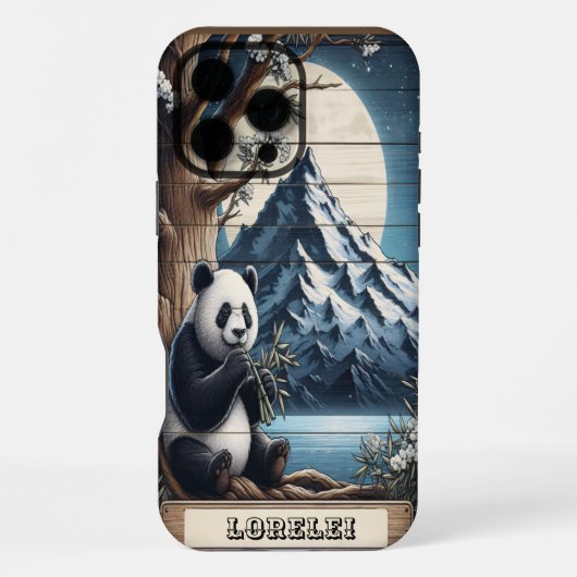 Panda's Stille Hoek: Bamboe Genot iPhone Hoesje (Achterkant)