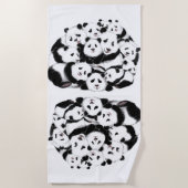 Pandas strandlaken (Voorkant)