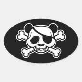 Panda's van Pandazance Ovale Sticker (Voorkant)