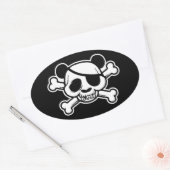 Panda's van Pandazance Ovale Sticker (Envelop)