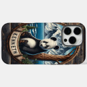 Panda's verborgen heiligdom: bamboe tevredenheid Case-Mate iPhone case (Achterkant (horizontaal))