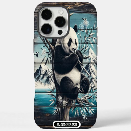 Panda's Wooded Haven: Bamboe Traktatie Case-Mate iPhone Case (Achterkant)
